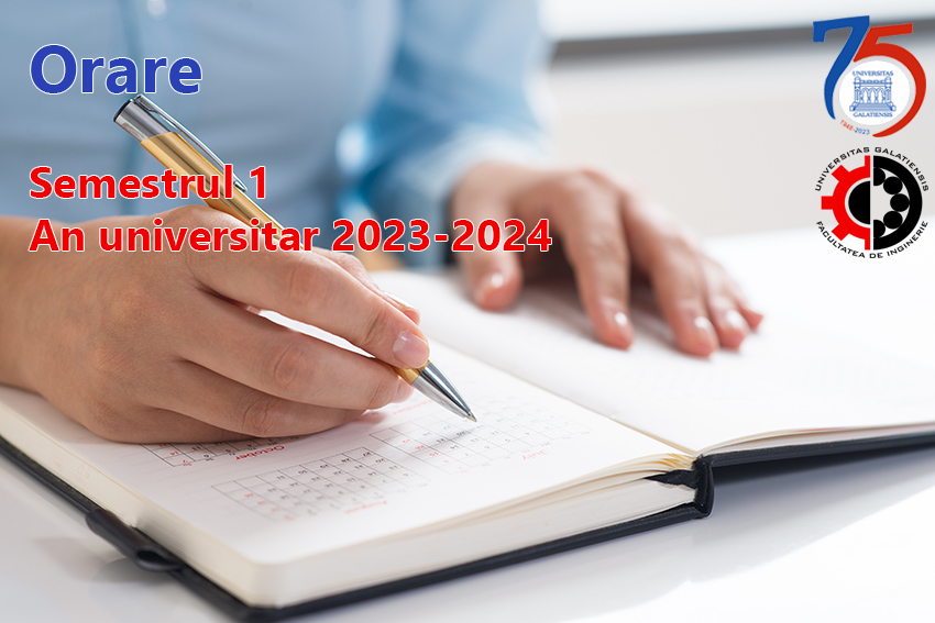Orare - semestrul 1 - 2023-2024