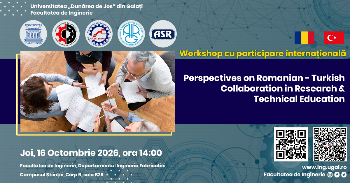 Workshop Perspectives on Romanian - Turkish Collaboration in Research 