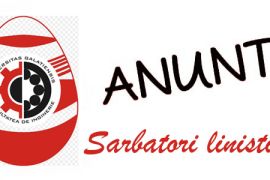 Anunț: 14.04.2026 - 17.04.2026